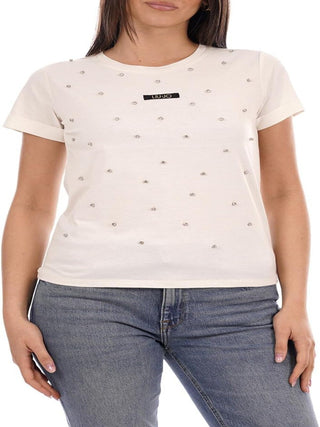 Liu Jo T-shirt Donna Mod. TA6157 JS923 M9223 Panna
