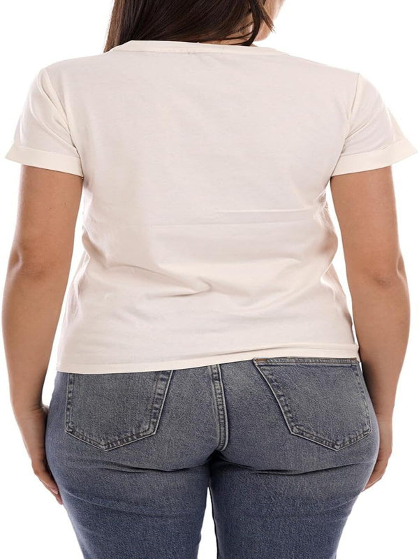Liu Jo T-shirt Donna Mod. TA6157 JS923 M9223 Panna