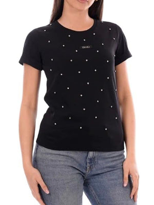 Liu Jo T-shirt Donna Mod. TA6157 JS923 W9414 Nero