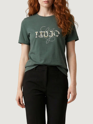 Liu Jo T-shirt Donna Mod. TA6163 JS003 P9313 Verde