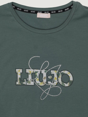 Liu Jo T-shirt Donna Mod. TA6163 JS003 P9313 Verde