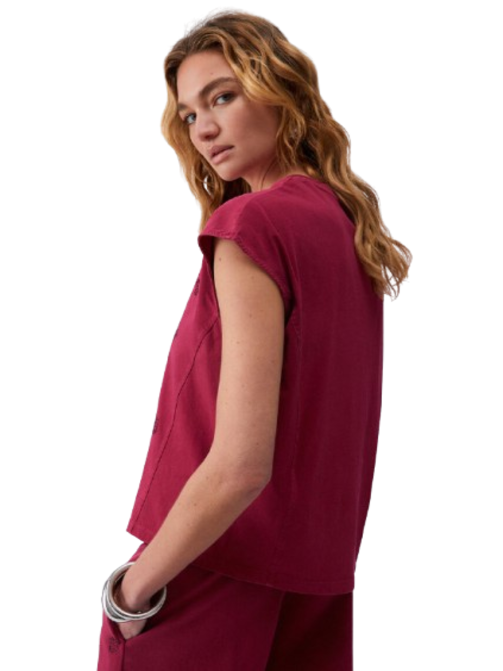 Liu Jo T-shirt Donna Mod. TA6168 JS923 L9029 Bordeau