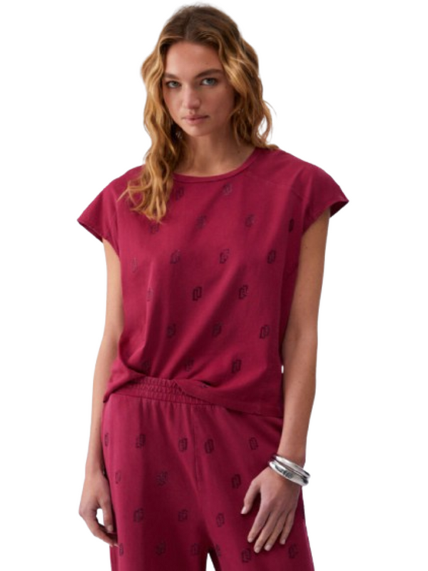 Liu Jo T-shirt Donna Mod. TA6168 JS923 L9029 Bordeau