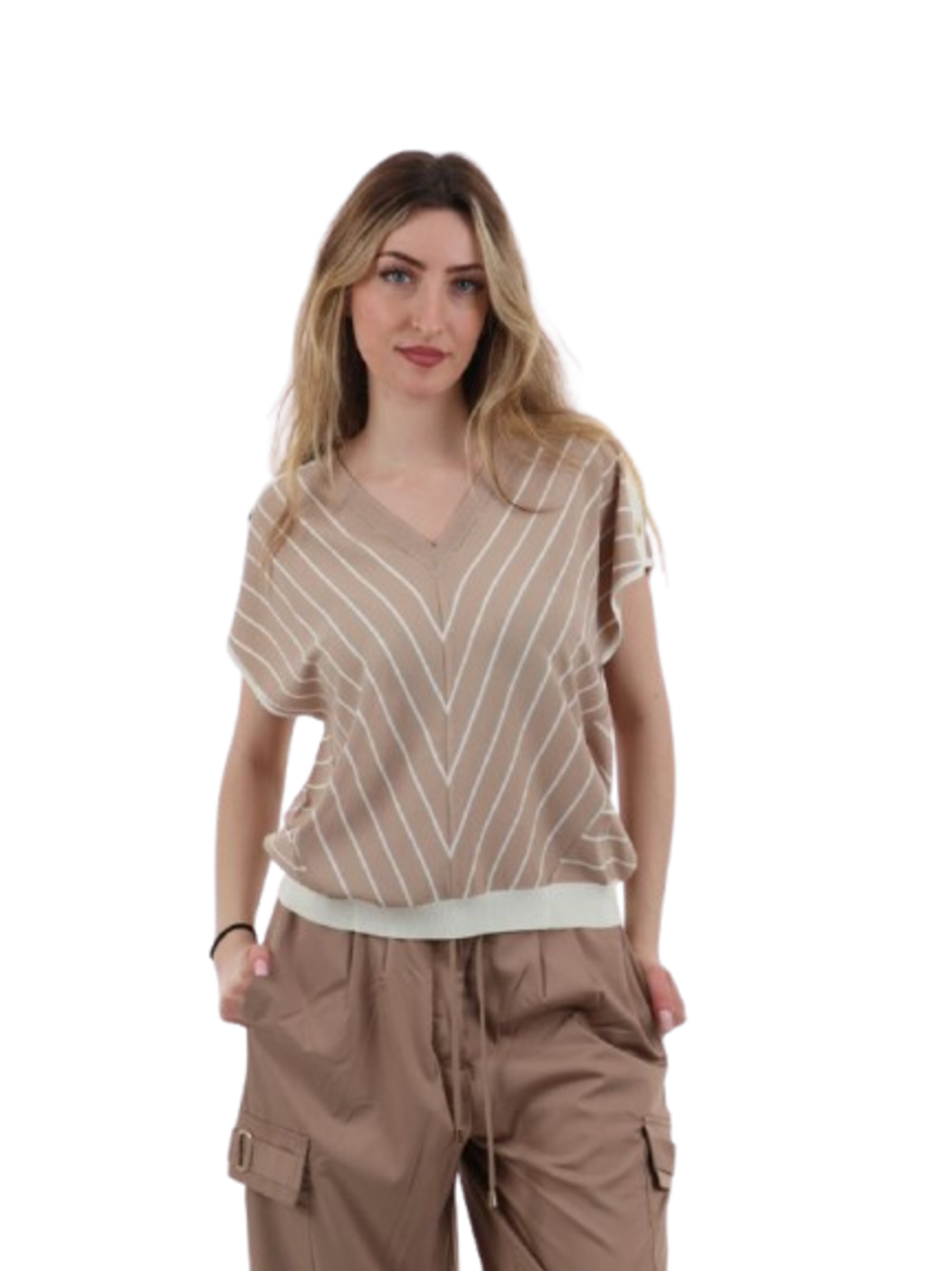 Liu Jo Maglia Donna Mod. TA6217 MS55N C3889 Beige