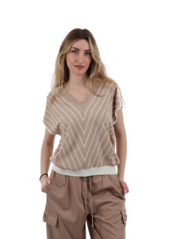 Liu Jo Maglia Donna Mod. TA6217 MS55N C3889 Beige