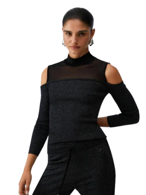 Liu Jo Maglia Donna Mod. TA6243 MS49I 04858 Nero