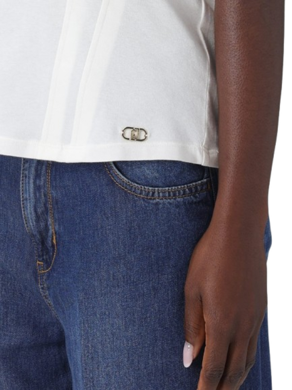 Liu Jo T-shirt Donna Mod. TA6251 JS003 10105 Panna