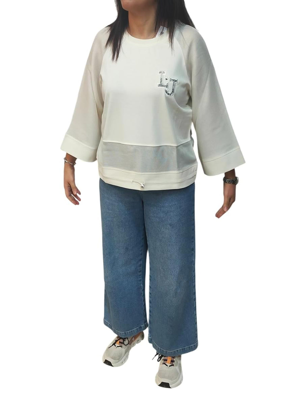 Liu Jo Felpa Donna Mod. TA6281 J3855 10105 Panna