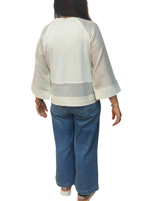 Liu Jo Felpa Donna Mod. TA6281 J3855 10105 Panna