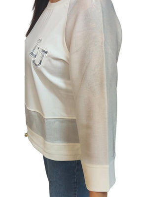 Liu Jo Felpa Donna Mod. TA6281 J3855 10105 Panna