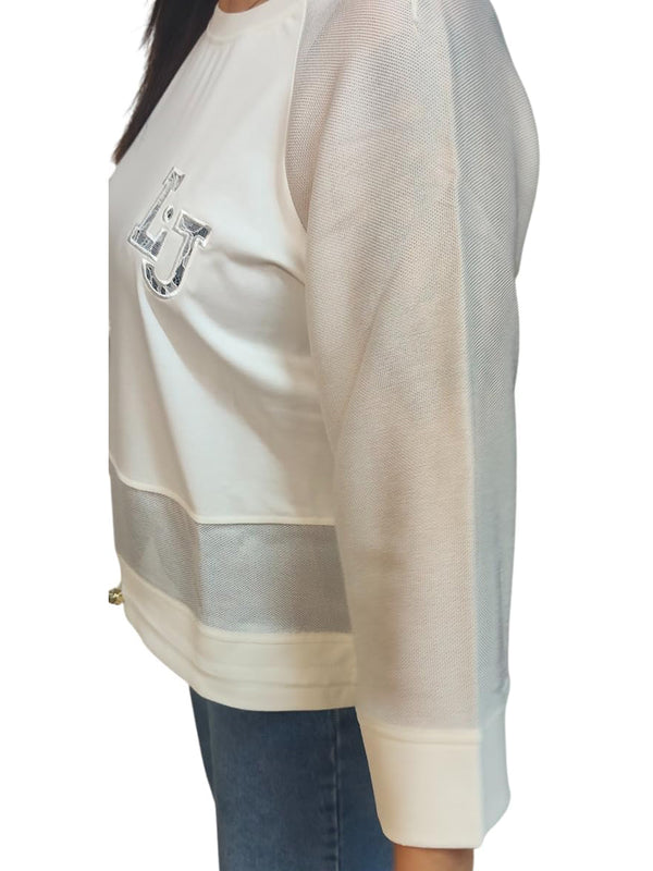 Liu Jo Felpa Donna Mod. TA6281 J3855 10105 Panna