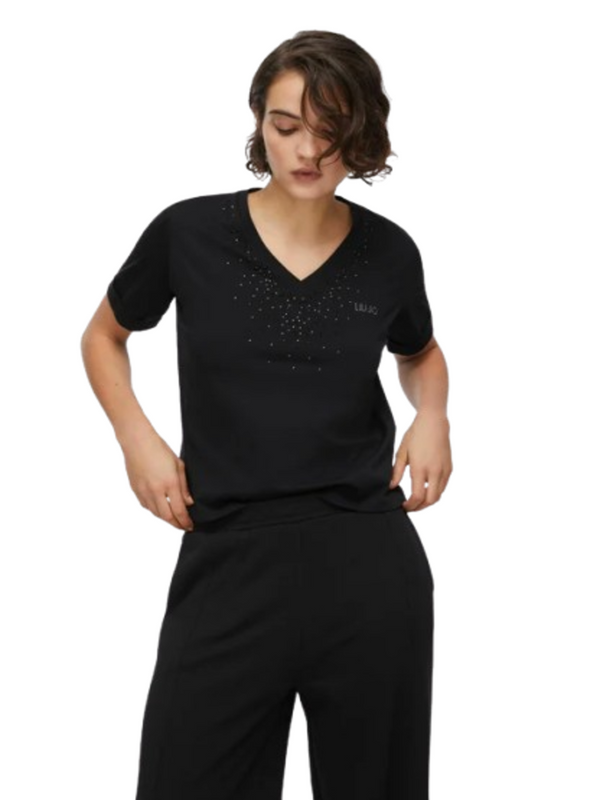 Liu Jo T-shirt Donna Mod. TA6284 JS923 22222 Nero