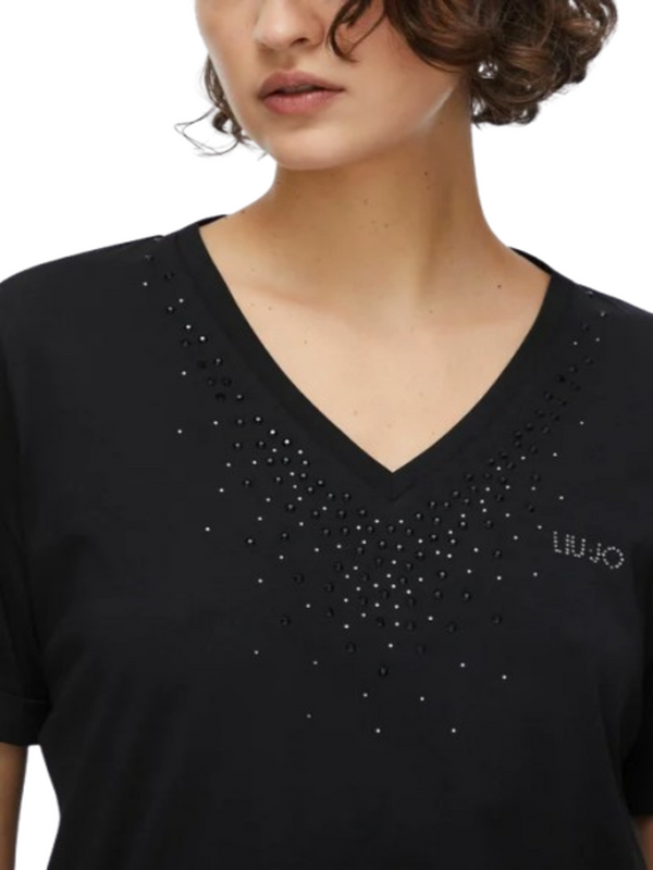 Liu Jo T-shirt Donna Mod. TA6284 JS923 22222 Nero