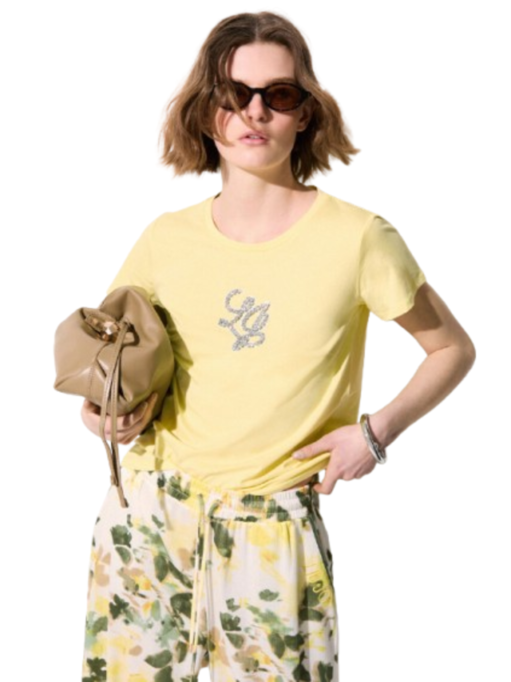 Liu Jo T-shirt Donna Mod. TA6285 JS923 S9949 Giallo