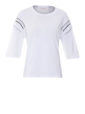 Liu Jo white T-shirt Donna Mod. WA6128 JS904 P9319 Bianco