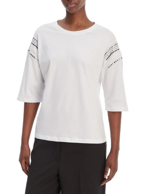 Liu Jo white T-shirt Donna Mod. WA6128 JS904 P9319 Bianco