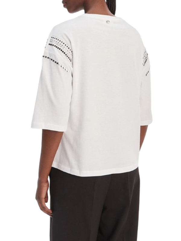 Liu Jo white T-shirt Donna Mod. WA6128 JS904 P9319 Bianco
