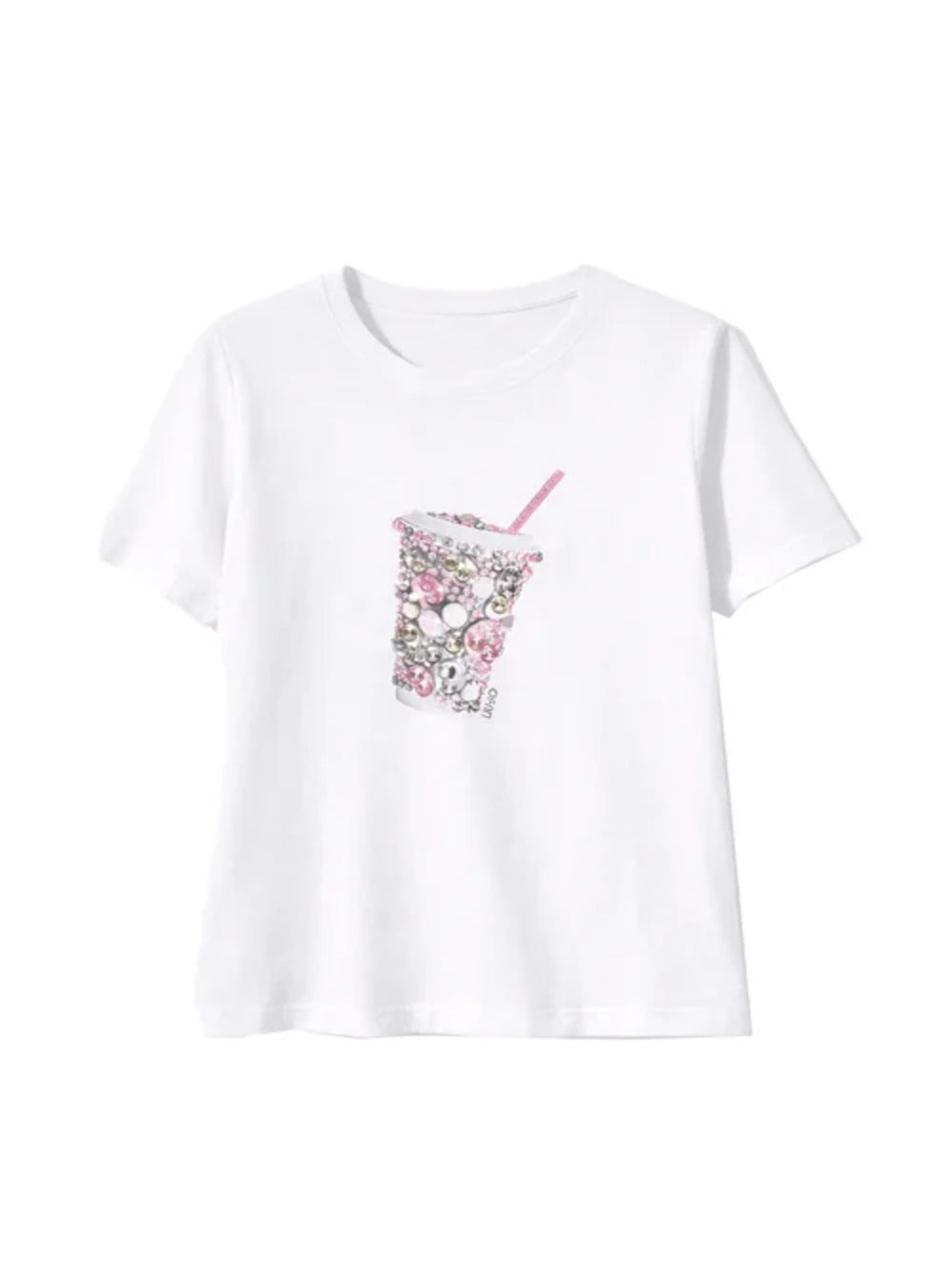 Liu Jo white T-shirt Donna Mod. WA6237 JS923 P9331 Bianco