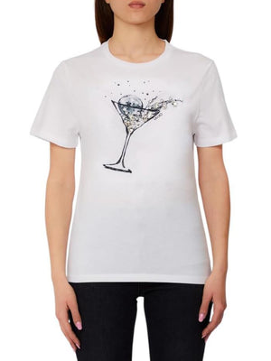 Liu Jo white T-shirt Donna Mod. WA6237 JS923 P9332 Bianco