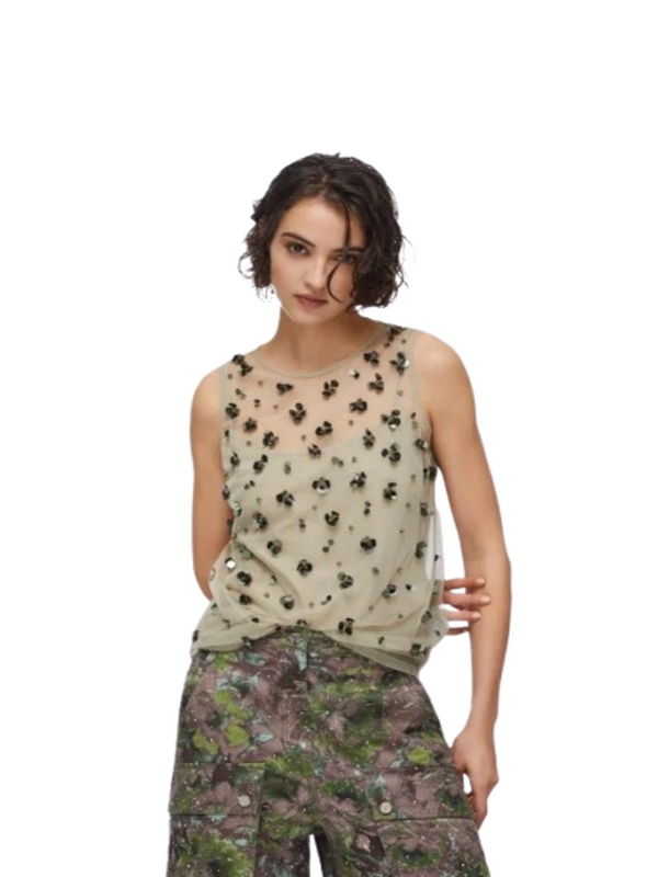 Liu Jo white Canotta Donna Mod. WA6310 J3860 P9240 Verde