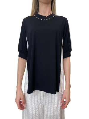 Liu Jo white T-shirt Donna Mod. WA6439 T437A P9456 Nero