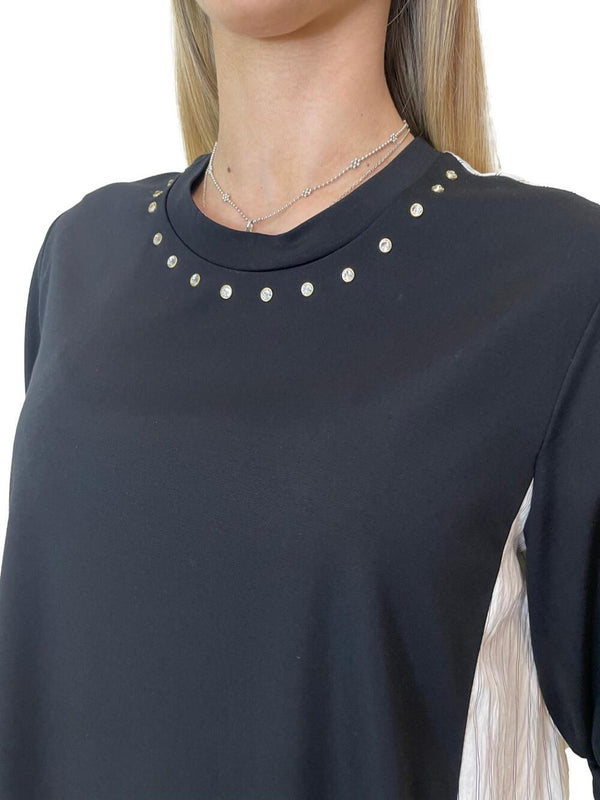 Liu Jo white T-shirt Donna Mod. WA6439 T437A P9456 Nero