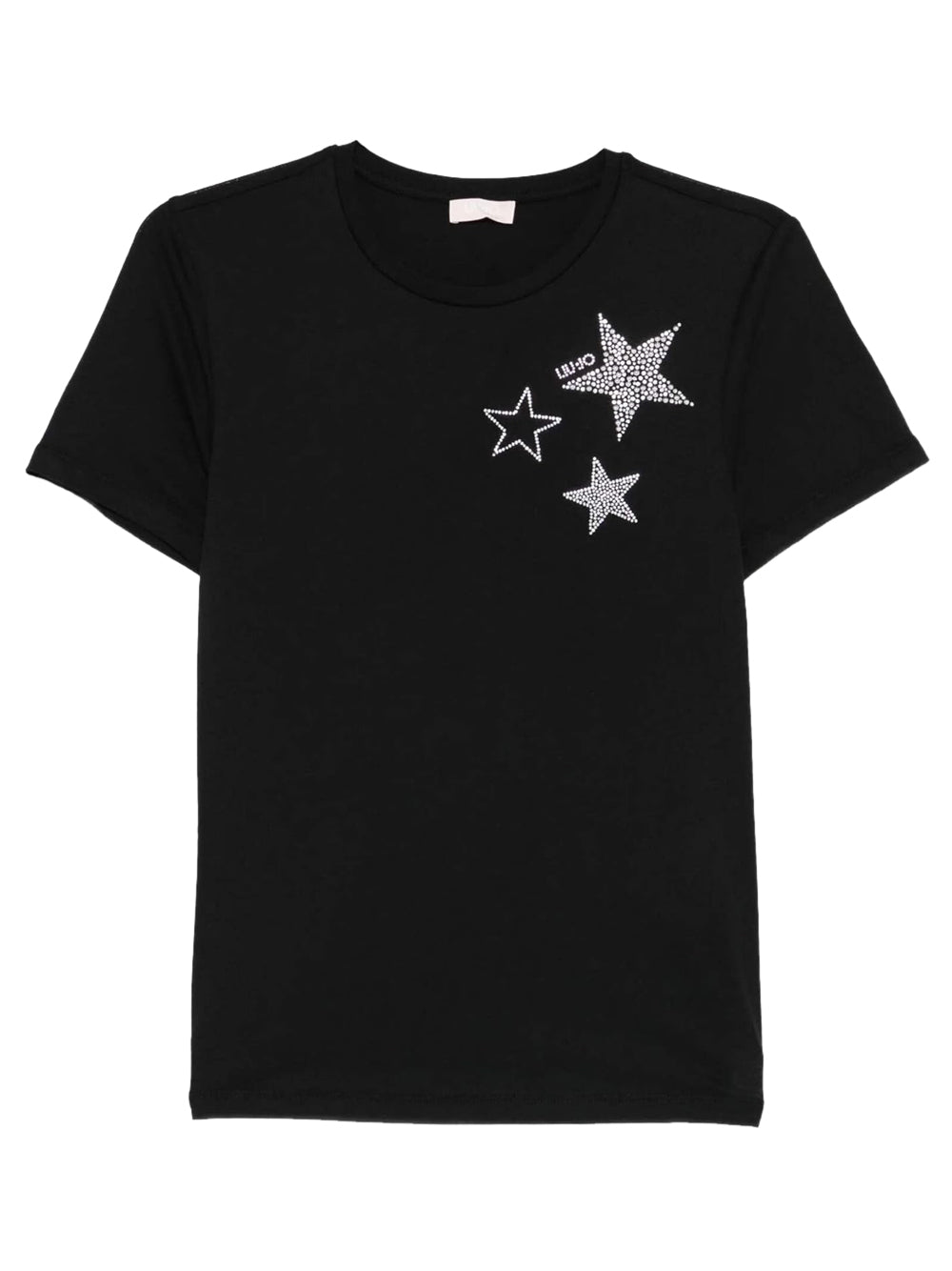 Liu Jo white T-shirt Donna Mod. WA6491 JS923 P9354 Nero