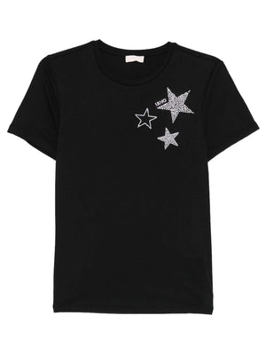 Liu Jo white T-shirt Donna Mod. WA6491 JS923 P9354 Nero