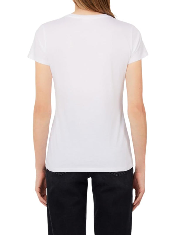 Liu Jo white T-shirt Donna Mod. WA6493 JS923 P9604 Bianco