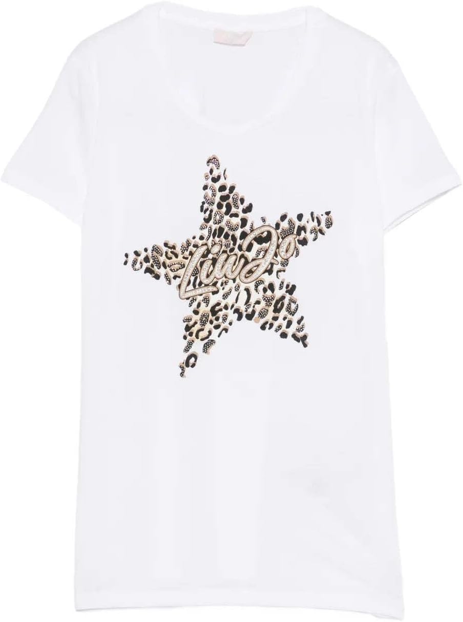 Liu Jo white T-shirt Donna Mod. WA6493 JS923 P9656 Bianco