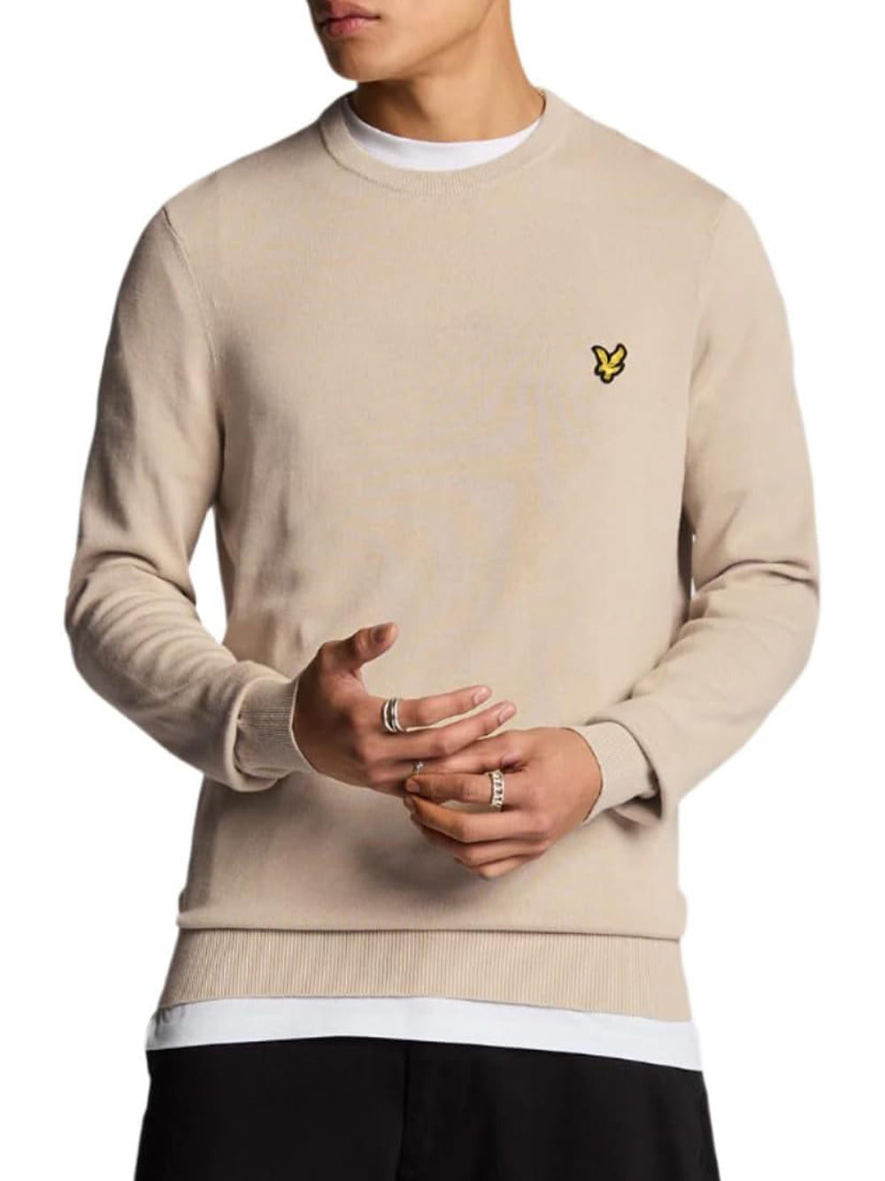 Lyle & Scott Maglione Girocollo Uomo Mod. KN2136 W870 Beige