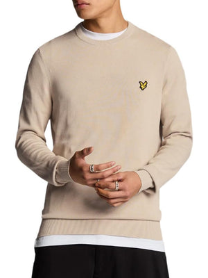 Lyle & Scott Maglione Girocollo Uomo Mod. KN2136 W870 Beige