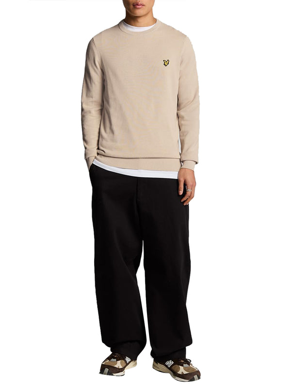 Lyle & Scott Maglione Girocollo Uomo Mod. KN2136 W870 Beige