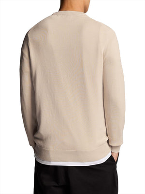 Lyle & Scott Maglione Girocollo Uomo Mod. KN2136 W870 Beige