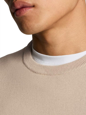 Lyle & Scott Maglione Girocollo Uomo Mod. KN2136 W870 Beige