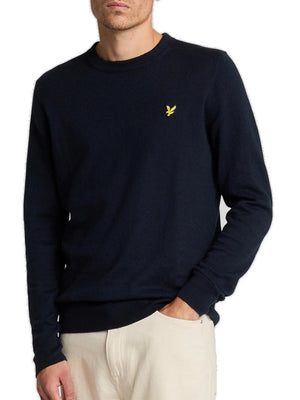 Lyle & Scott Maglione Girocollo Uomo Mod. KN2136 Z271 Blu