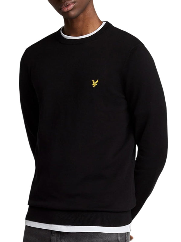 Lyle & Scott Maglione Girocollo Uomo Mod. KN2136 Z865 Nero
