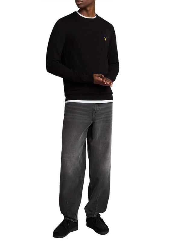 Lyle & Scott Maglione Girocollo Uomo Mod. KN2136 Z865 Nero