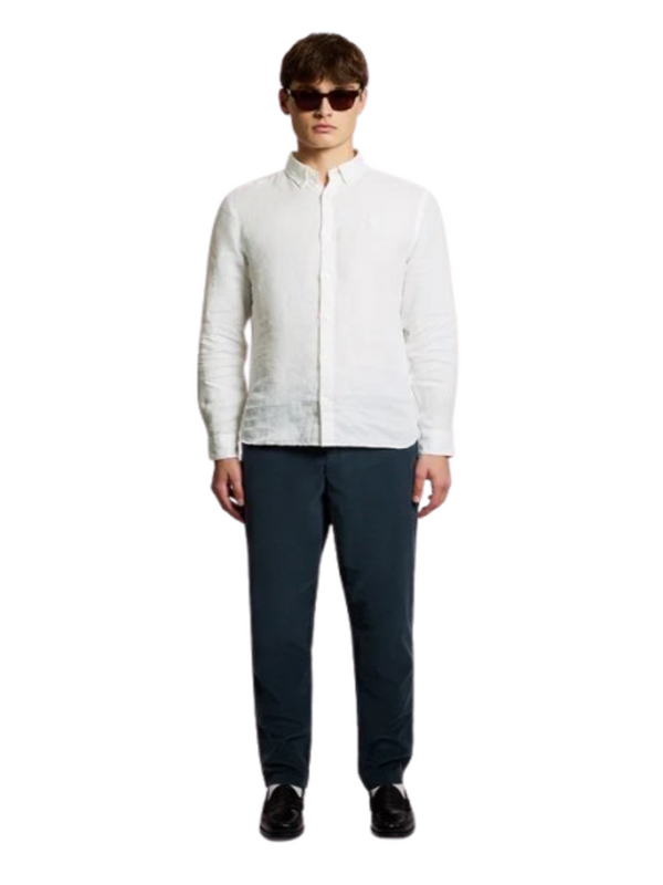 Lyle & Scott Camicia m/l Uomo Mod. LW2445V LINO 626 Bianco