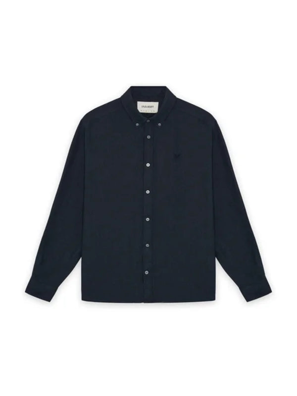 Lyle & Scott Camicia m/l Uomo Mod. LW2445V LINO X898 Blu