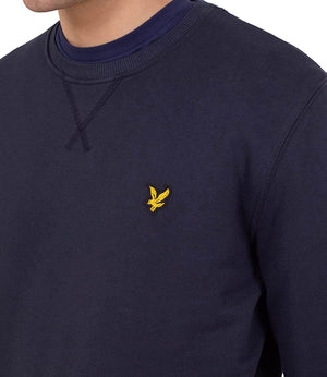 Lyle & Scott Felpa Girocollo Crew Neck Sweatshirt Uomo Mod. ML424VOG Z271 Dark navy
