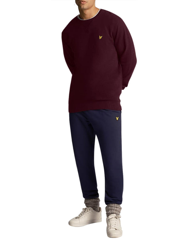 Lyle & Scott Felpa Girocollo Uomo Mod. ML424V Z562 Bordeau