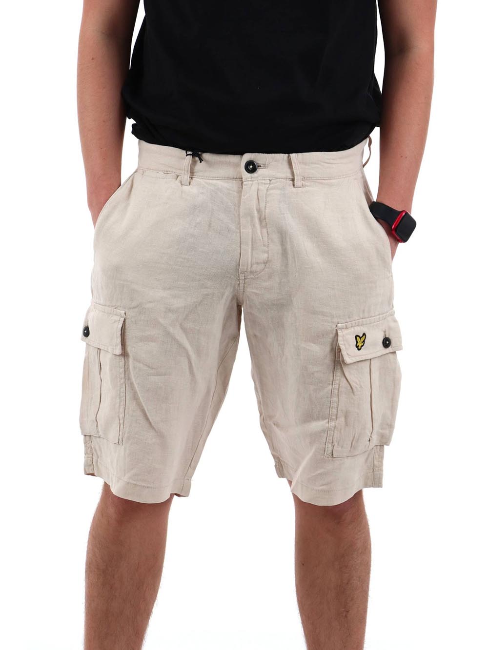 Lyle & Scott Bermuda Uomo Mod. SH1819ITA LINO 777 Beige