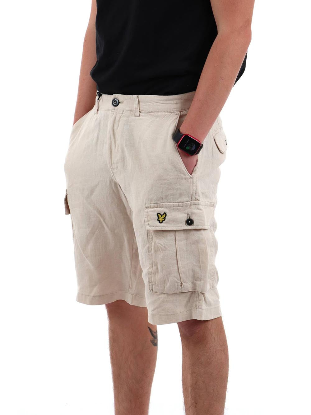 Lyle & Scott Bermuda Uomo Mod. SH1819ITA LINO 777 Beige