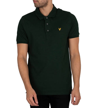 Lyle & Scott Polo Maniche Corte Plain Polo Shirt Uomo Mod. SP400VOG W486 Dark Green