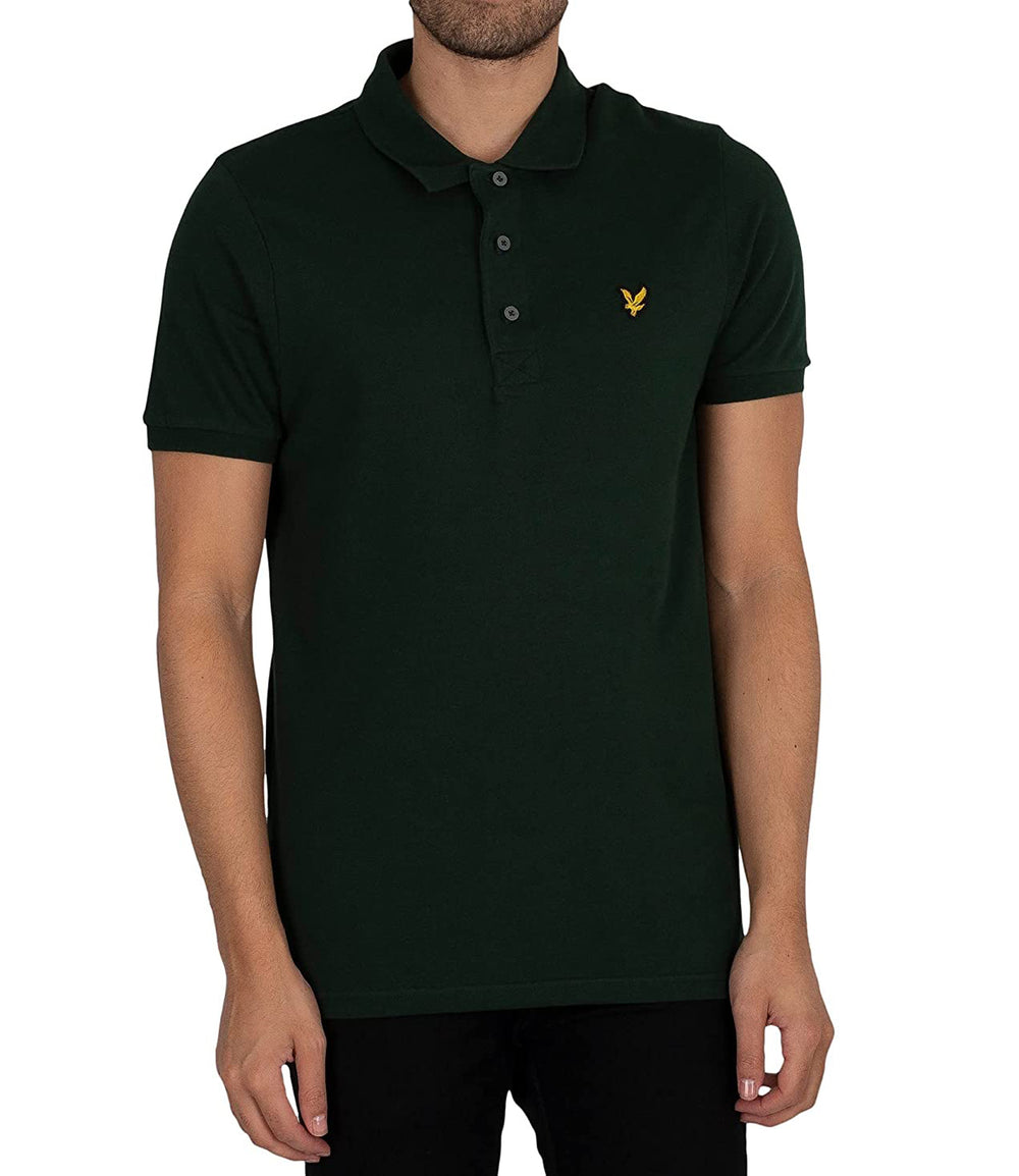 Lyle & Scott Polo Maniche Corte Plain Polo Shirt Uomo Mod. SP400VOG W486 Dark Green
