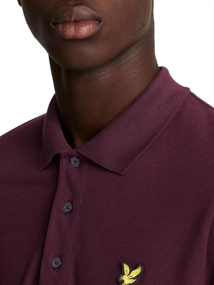 Lyle & Scott Polo Manica Corta Uomo Mod. SP400VOG Z562 Bordeau