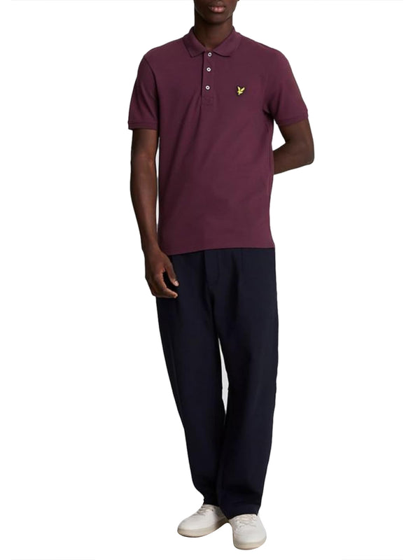 Lyle & Scott Polo Manica Corta Uomo Mod. SP400VOG Z562 Bordeau