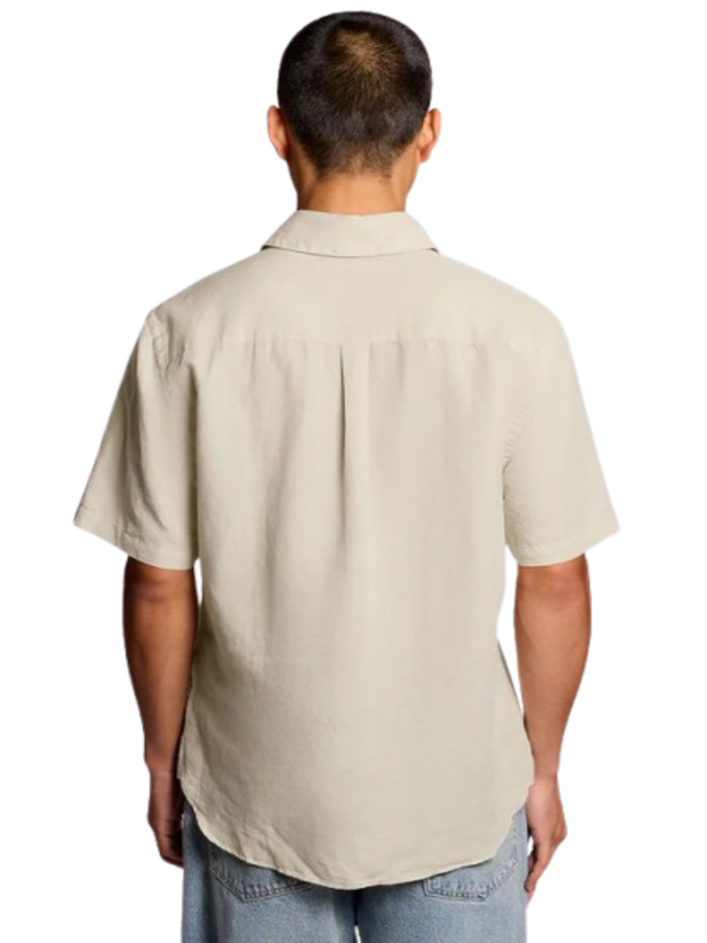 Lyle & Scott Camicia m/c Uomo Mod. SW2411V M/LINO W870 Beige