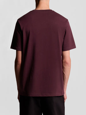 Lyle & Scott T-shirt Uomo Mod. TS400VOG Z562 Bordeau
